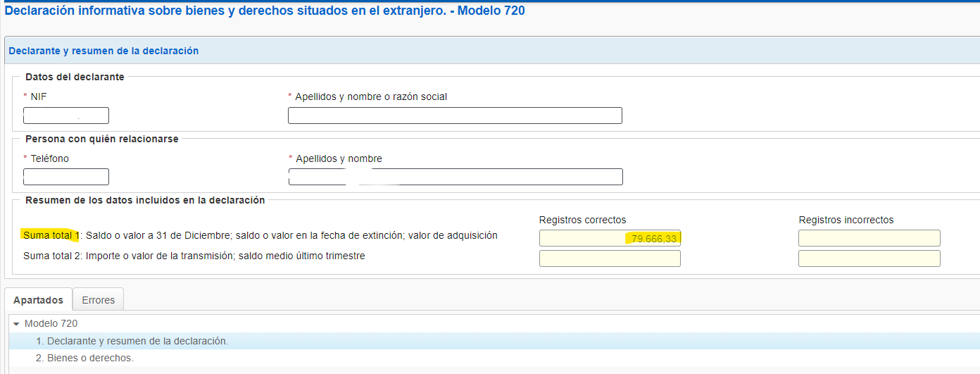 Instrucciones Modelo 720 - AutoDeclaro.es